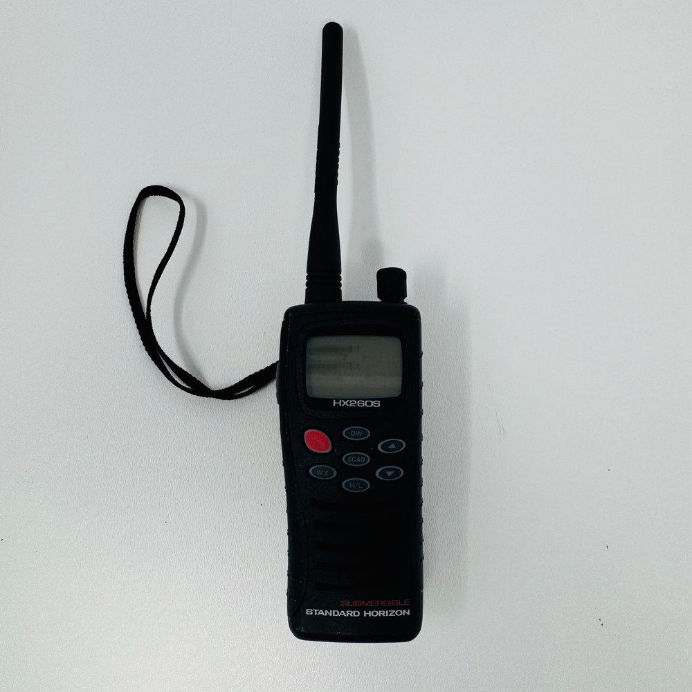Standard Horizon HX260S Submersible Marine Handheld VHF Radio Black For Parts